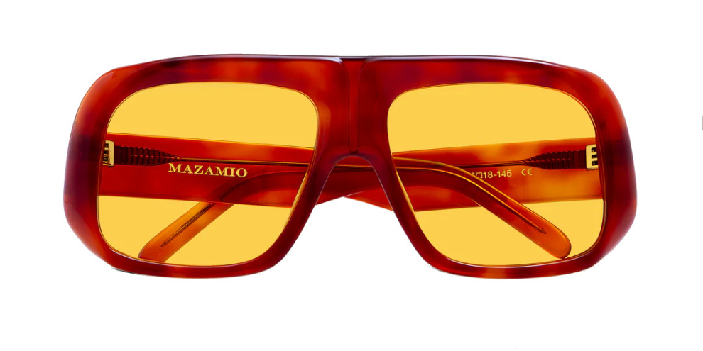 Mazamio Aviator Jango Sunglasses - Orange Tortoiseshell with  display picture 2